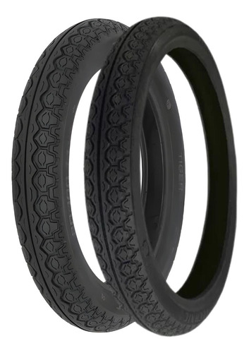 Par Pneus 60/100-17 Diant C/ C + 80/100-14 Tras C/ C Tiger