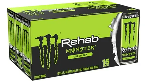 Pack De 15 Bebidas Energéticas Monster Rehab Green Tea + Ene