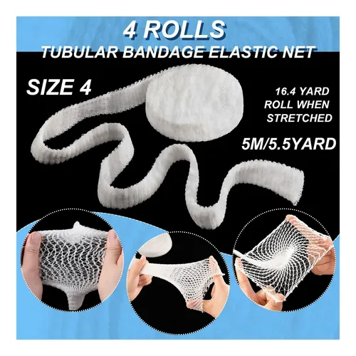 4 Rollos Net Tubular Net Elastic Neting Elástico Neting Elás