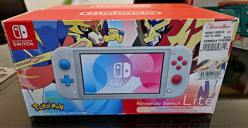 Nintendo Switch Lite Edicion Pokemon Zacian And Zamazenta