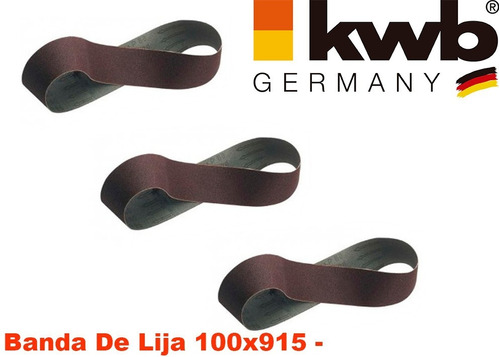 Pack De 3 Lijas Para Lijadora De Banco 60-80-120 Kwb 4419830