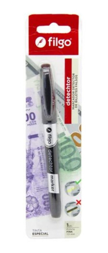 Marcador Detector De Billetes Falsos Color Negro