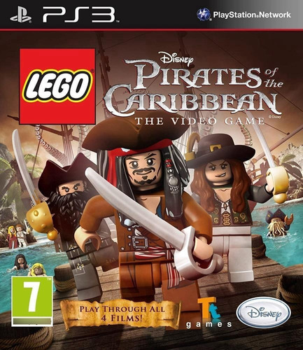 Jogo Lego Pirates Of The Carribean Ps3 Usado Físico