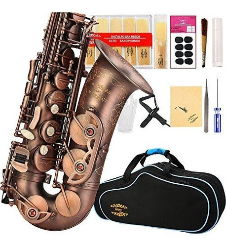 Glory High Grade Serie De Acabado Antiguo Pr1 E Flat Saxofo