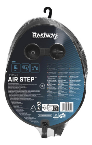 Inflador De Pie Bestway 28x22cm, 62005