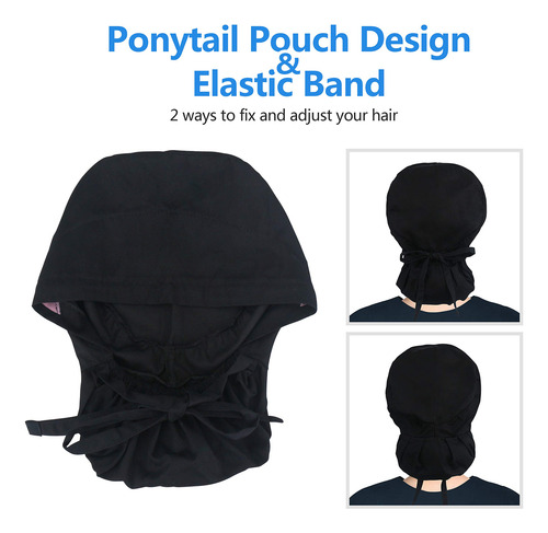 Qba Gorra De Trabajo Ajustable Con Botón, Gorro Forrado De