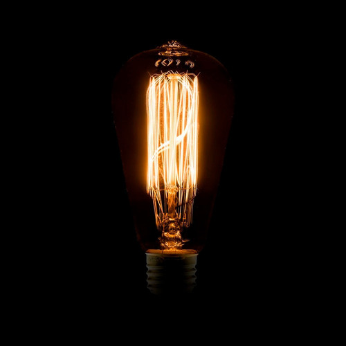 Foco Edison Vintage 40w Incandescente E26 St64 Luz Cálida