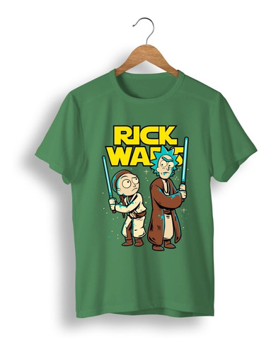 Remera: Rick Morty Star Wars Memoestampados