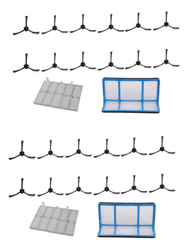 2 X Filtro De Polvo Primario, Cepillo Lateral, Eficiente Fil