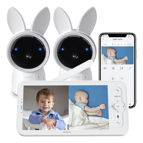 ~? Arenti Video Baby Monitor, Monitor De Audio Con Dos Cámar