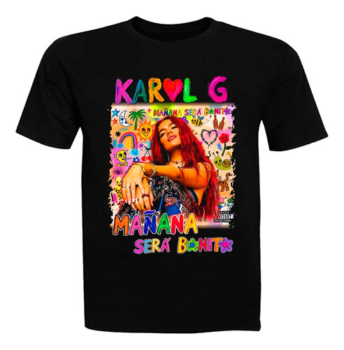 Polera Karol G, Mañana Será Bonito, Niñas/os Jóvenes Adulto