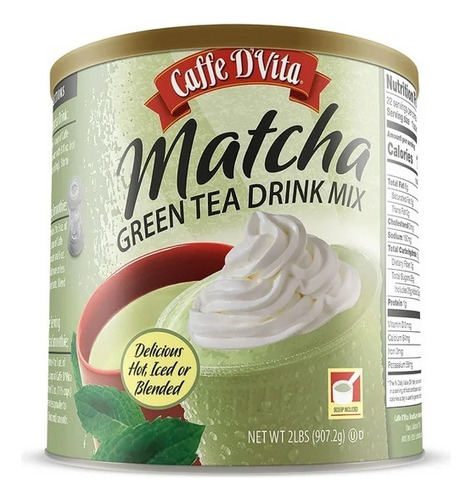 Caffe D'vita Te Verde Matcha Green Tea Matcha 907g 
