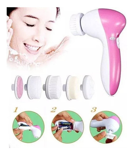 Masajeador Cepilo Limpiador Facial 5 En 1 Electrico