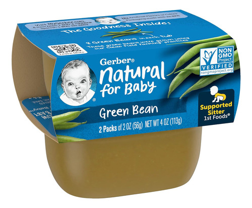 Gerber Natural For Baby 1st Foods Botes De Comida Para Bebés
