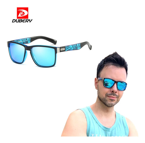 Imagem 1 de 5 de Oculos De Sol  Lente Azul Polarizado - Proteção Uv Original