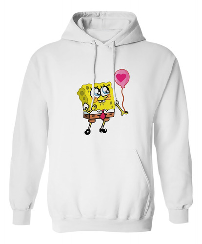 Sudadera Con Gorro Bob Esponja Con Globo  