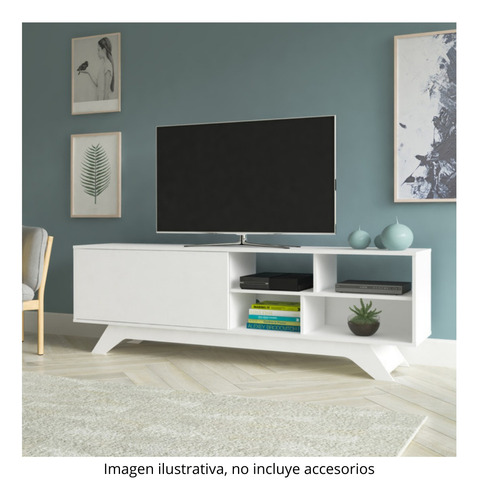 Mesa De Tv Bertolini Niagara Blanco