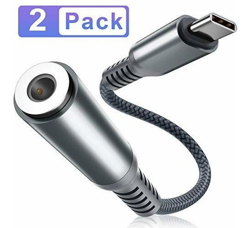 Adaptador Usb C A 3.5 Mm (paquete De 2), Convertidor De Audi