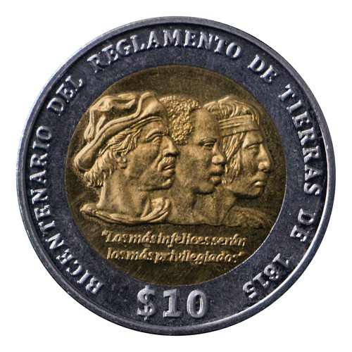 Moneda $10 Bicentenario