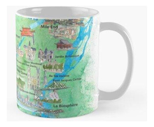 Taza Montreal Quebec Canadá Travel Poster Boleto Favorito Pu