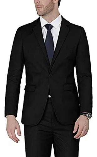 Blazer negro hombre casual sale