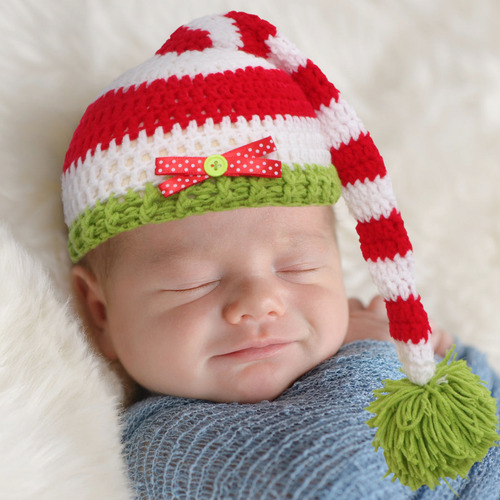 Gorro De Ganchillo Hecho A Mano Para Bebés Recién Nacidos, E