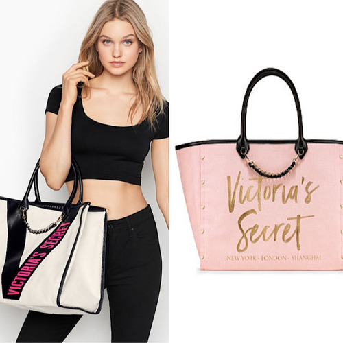 Victoria's Secret Bolso Cartera Star Tote Bag Brillante