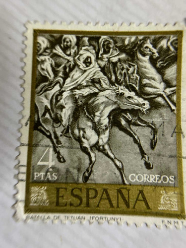 Sello Postal España 1968 Batalla Detetuan 