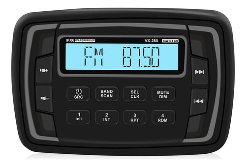 Herdio Vx-280 Radio Marina Resistente Al Agua Bluetooth Rece