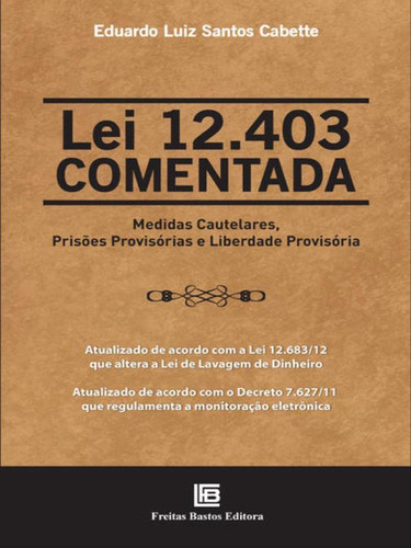 Lei 12.403 Comentada