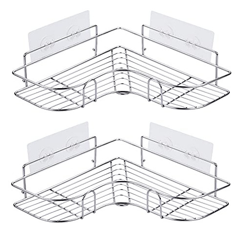 - Juego De 2 Estantes De Esquina Adhesivos Ducha De Ace...
