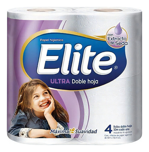 Papel Higienico Elite Ultra Blanco 30 Metros X4