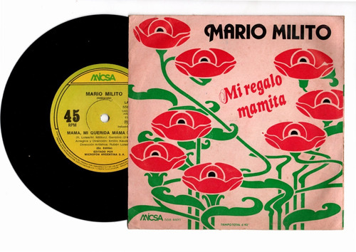  Mario Milito Disco Vinilo Simple Ex+