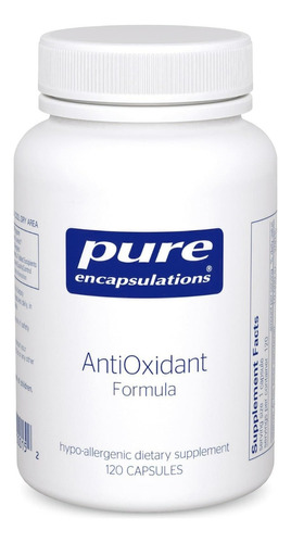 Fórmula Antioxidante Pure Encapsulations 120 Cápsulas