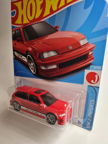 Hot Wheels N° 96 '90 Honda Civic Ef 7/10 Hw J-imports - Mdq