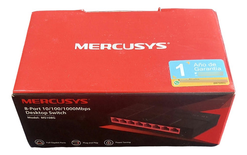  Switch. 8 Puertos. Mercusys 10/100/1000. Ms108g