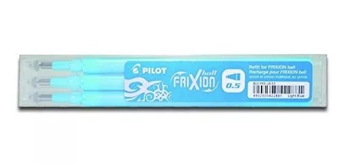  PILOT FriXion Clicker 31461 - Bolígrafos de tinta de gel  borrable, recargables y de punta retráctil, punto fino, tinta azul, paquete  de 2 unidades : Productos de Oficina