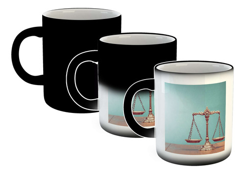 Taza Magica Abogacia Balanza De Justicia Turquesa