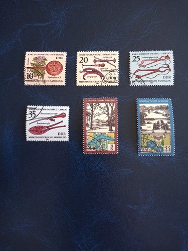 Selos Antigos Alemanha Ddr Utensílios Médicos 1981 S063