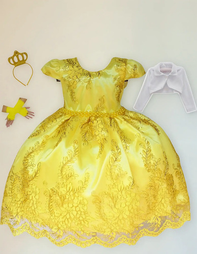 Vestido Festa Infantil Batizado Casamento Noivinha Daminha