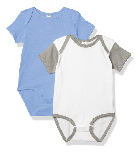 Marky G Apparel Body Acanalado Para Beb, Paquete De 2, Blanc