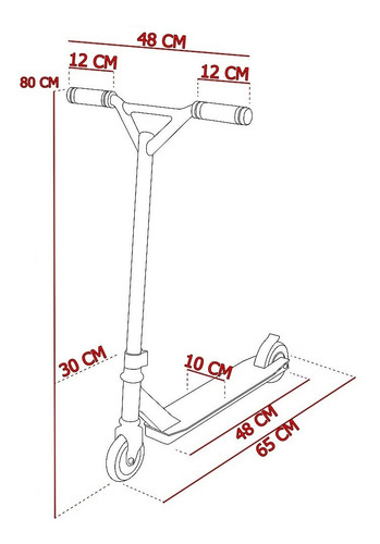 Monopatín Scooter Street Surfing Aluminio Plegable