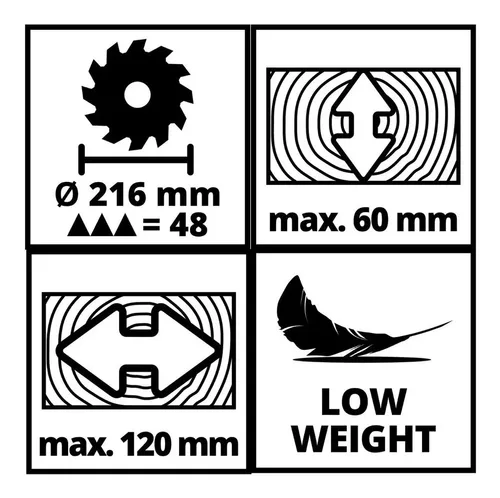 Sierra Circular Ingletadora Einhell 8.1/4 216mm 1600w Bisela