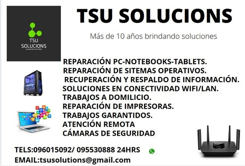 Imagen 1 de 8 de Rep Pc/notebooks En El Día Con Retiro