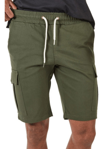 Bermuda Cargo Hombre Pack X 2 Short Gabardina Bolsillos