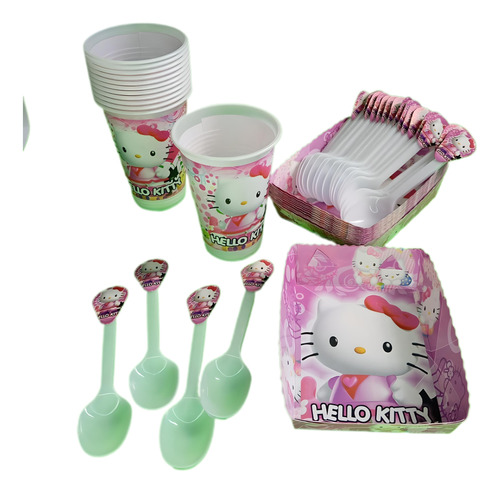 Kit Decoracion Infantil Hellow Kitty 12niños Leer Descripcio