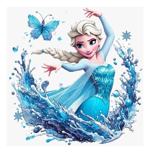 Cuadro Selfie Frozen Olaf Cumpleaños Fibrofácil/goma Eglit1u Cuadro Selfie Frozen - Modelo 1