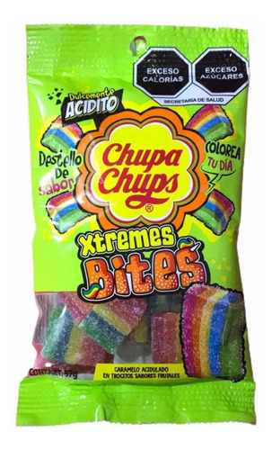 Dulce Acidito Chupa Chups Xtremes Bites 57g