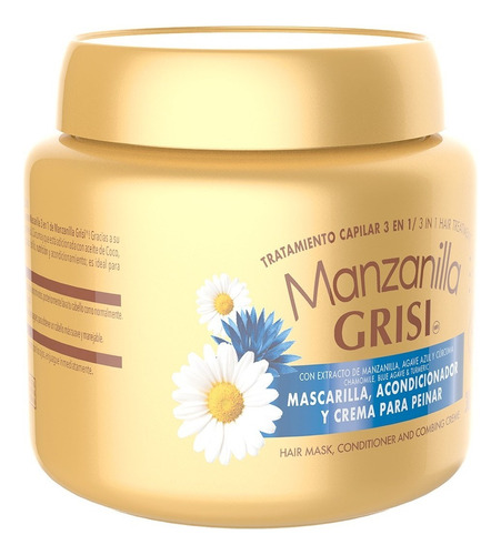 Tratamiento Capilar 3 En 1 Manzanilla Grisi