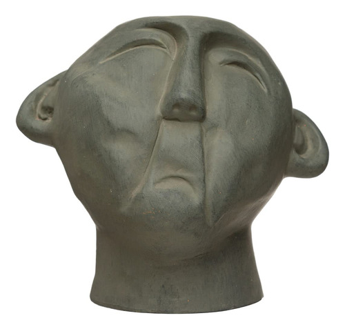 Bloomingville Terra-cotta - Maceta De Busto, Gris, 7 Pulgada